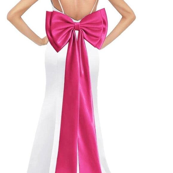 Satin Big Bows for Women Removable Large Bow Train for Wedding Dress  Detachable